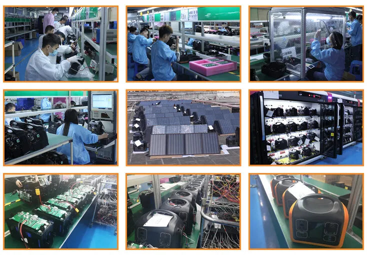 1200w Charge Backup Powerstation Lifepo4 Battery Energy System Supply Portable Solar Generator Panel Sets Power Station 1000w