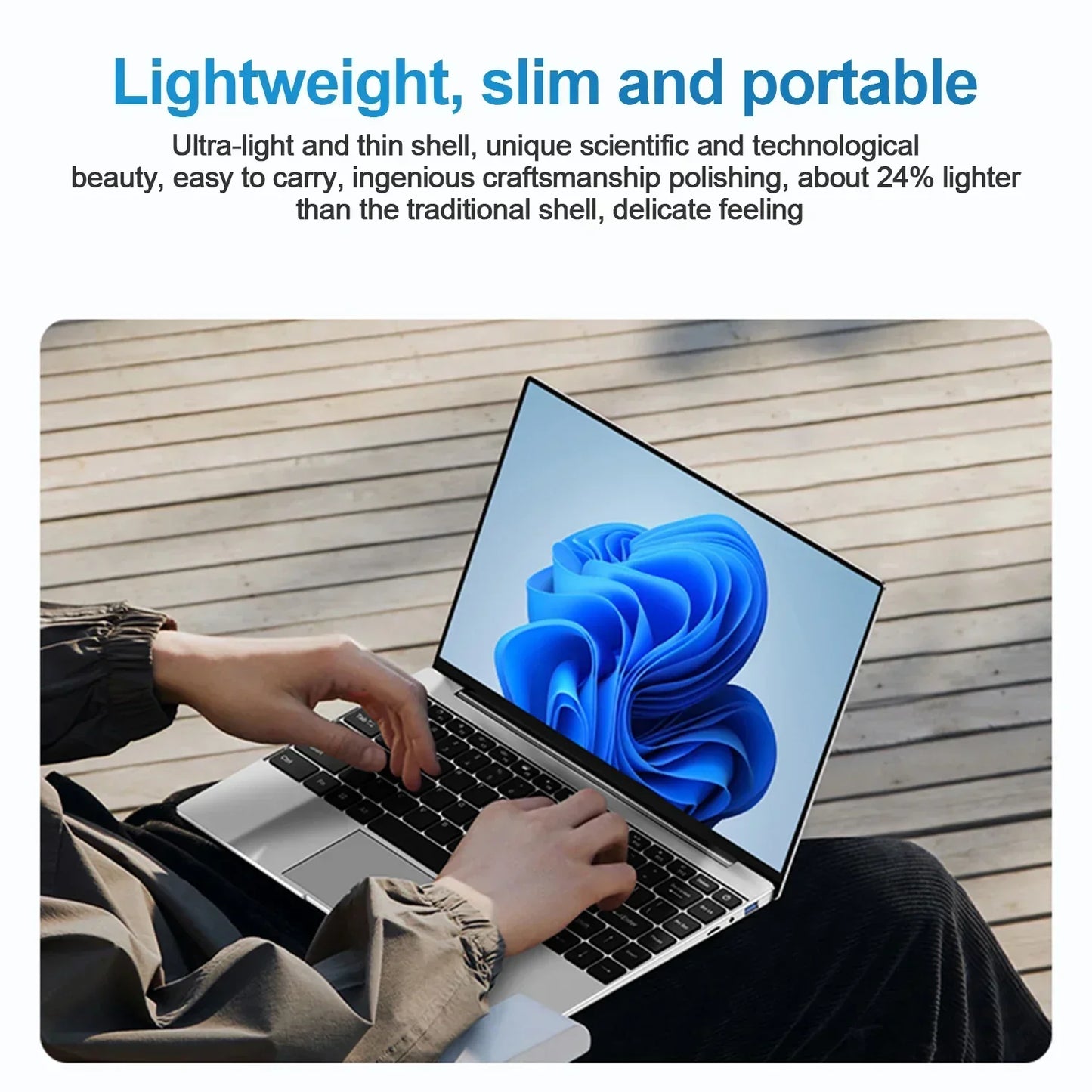 Ultra sottile Windows 11 Computer portatile 14.1" 12GB RAM 512GB 1TB SSD Intel N4000 Notebook Gamer 1920*1080 ufficio studio computer PC