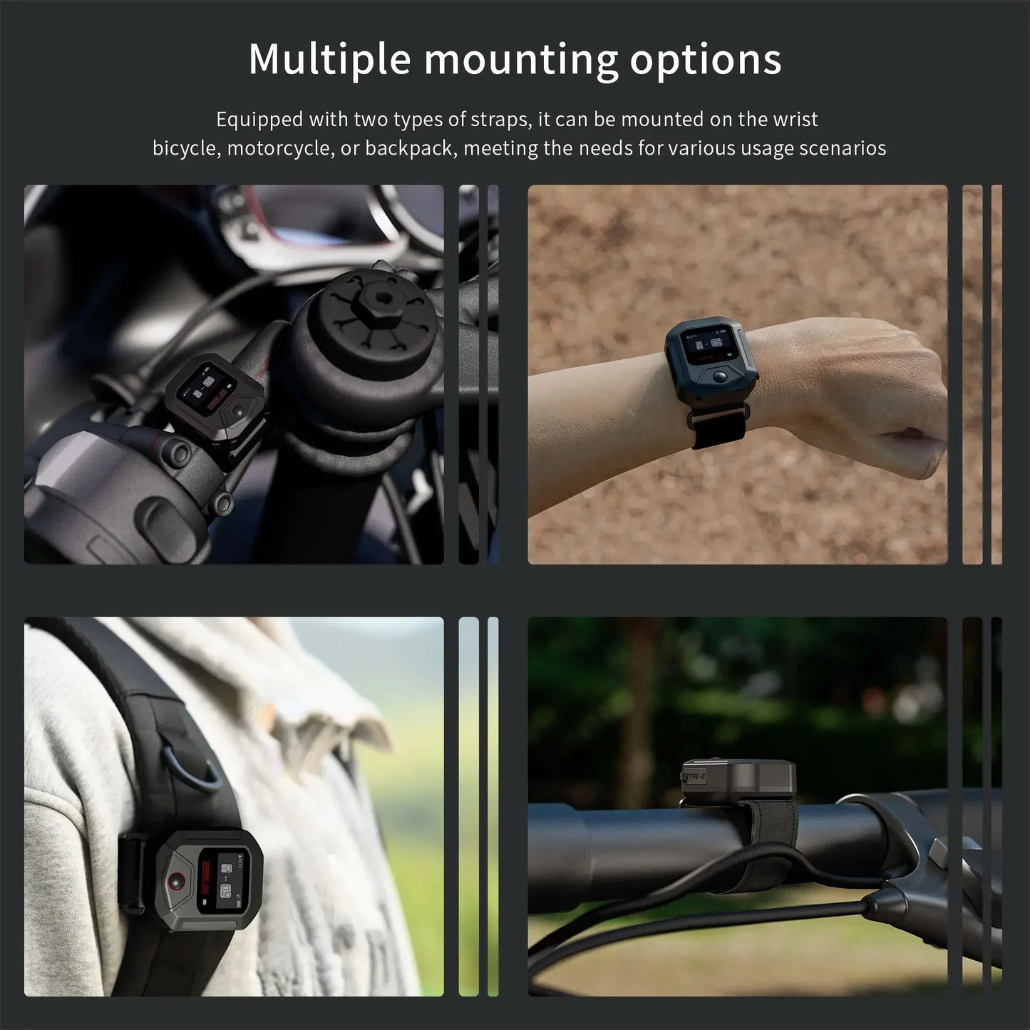 Telecomando Bluetooth GPS Action 5 Pro per DJI Action 4 Accessori per fotocamere sportive Orologio da polso con telecomando wireless da 25 m