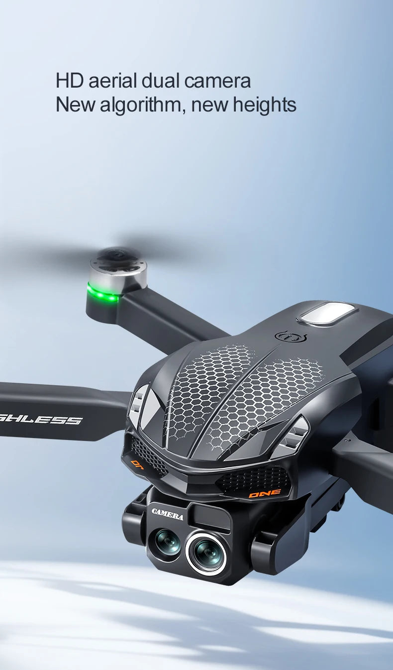 Drone S168 controllato da schermo, flusso luminoso brushless EEC 8K ad alta definizione, evitamento ostacoli su quattro lati, elicottero leggero FPV