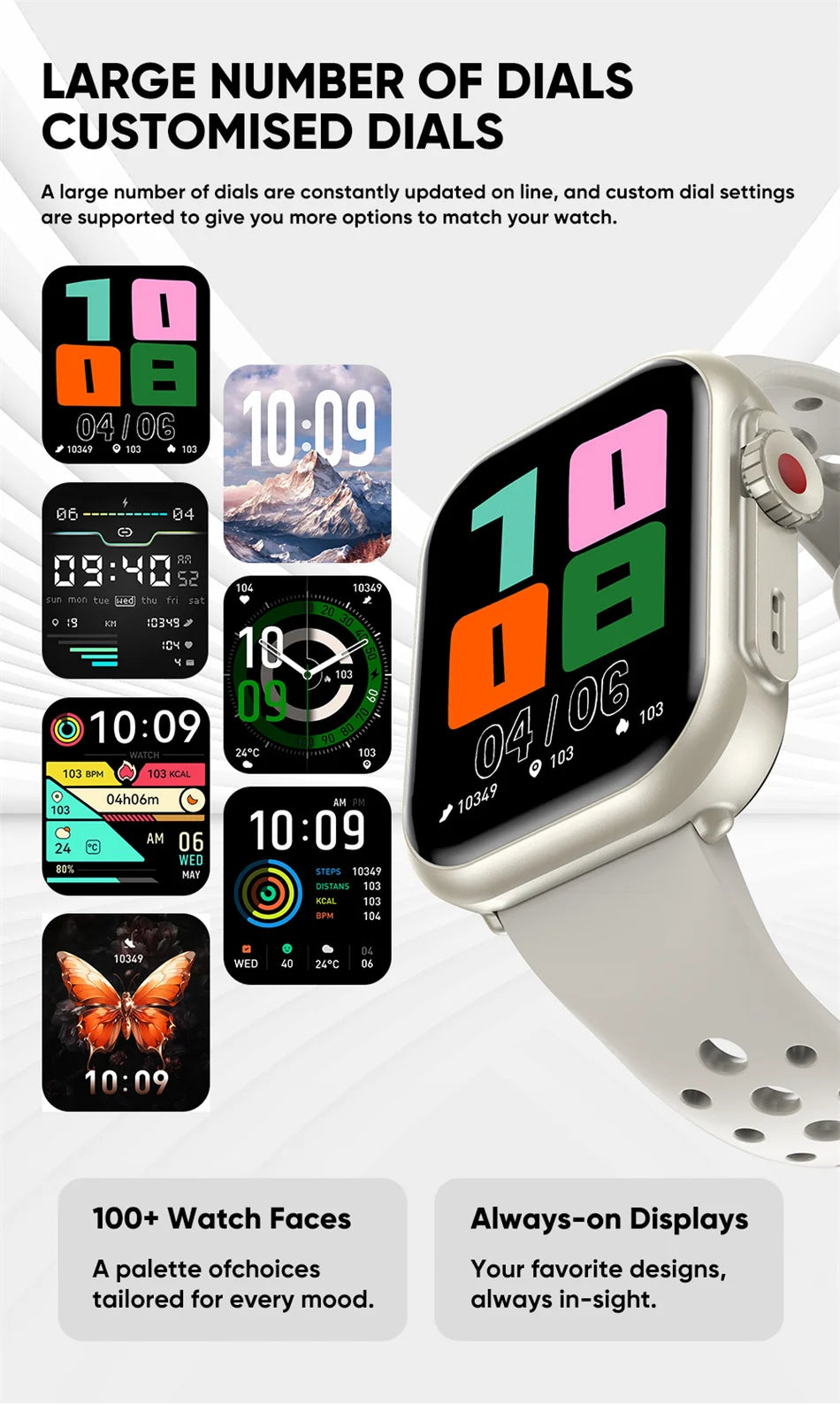 2025 Nuovo per Huawei Xiaomi Smart Watch Uomini Donne 1.85 pollici HD AMOLED Full Touch Screen IP68 Impermeabile Bluetooth Chiamata SmartWatch.