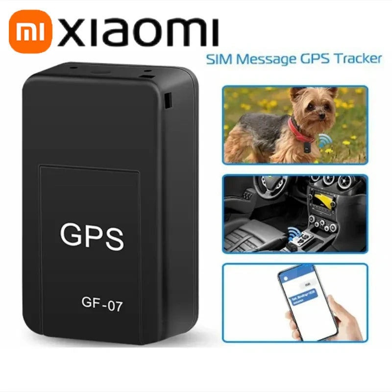 Xiaomi Mini Posizionatore GPS GF07 Posizionatore di tracciamento RealTime Rilevamento remoto del veicolo Posizionamento Mobilerecording Anti-Loss