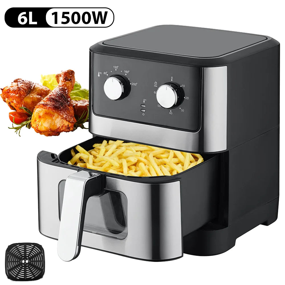 4/5/6/7/10/ 12L Friggitrici ad aria elettrica senza olio Cucina domestica automatica 360° Forno a convezione Friggitrice senza olio