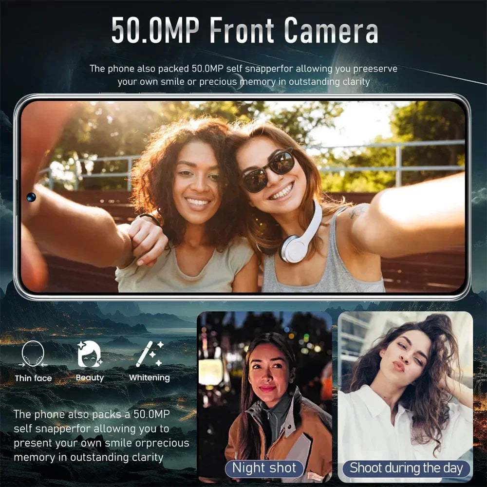 Cellulari Pova 5 Pro Originale 5G Smartphone 7.3HD Dual Sim Smart Mobile Phones 6800mAh Android 13 GPS Versione globale Telefono cellulare