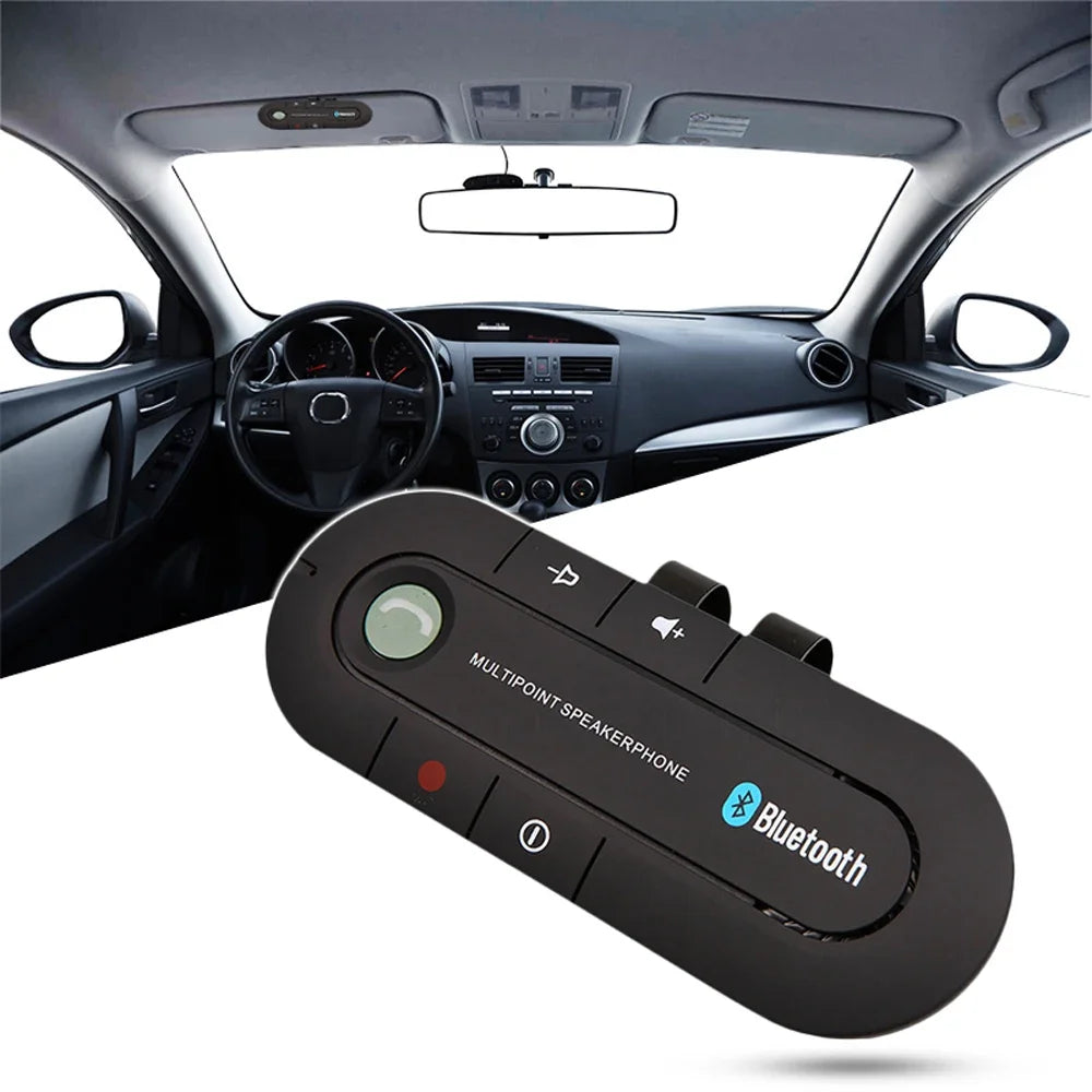 Kit telefono vivavoce Bluetooth per auto KMIND Altoparlante vivavoce wireless Altoparlante Lettore musicale MP3 Adattatore ricevitore audio per auto