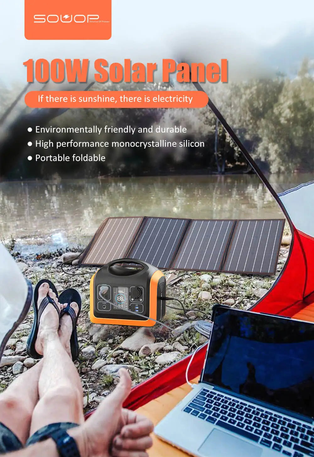 1200w Charge Backup Powerstation Lifepo4 Battery Energy System Supply Portable Solar Generator Panel Sets Power Station 1000w