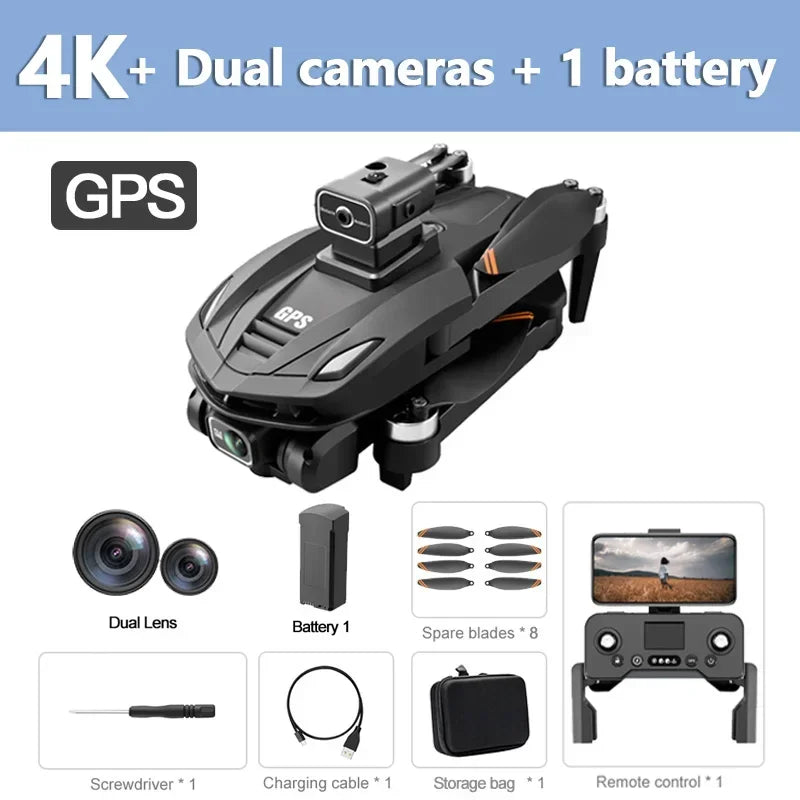 Per XIAOMI Original V168 GPS Drone Professional 8K HD Fotografia Aerea Doppia Fotocamera Omnidirezionale Evitamento Ostacoli Dron giocattolo
