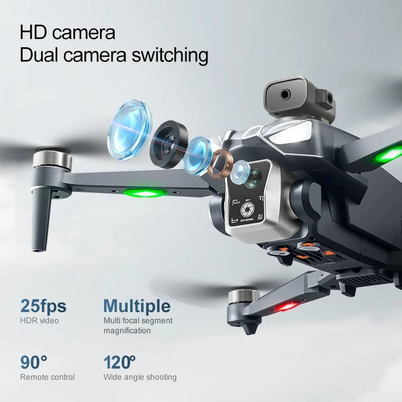 K18 Max 4,5 pollici grande schermo Drone 360° Laser per evitare ostacoli Posizionamento GPS Flusso ottico Dispositivo di lancio aereo RC Drone Giocattolo