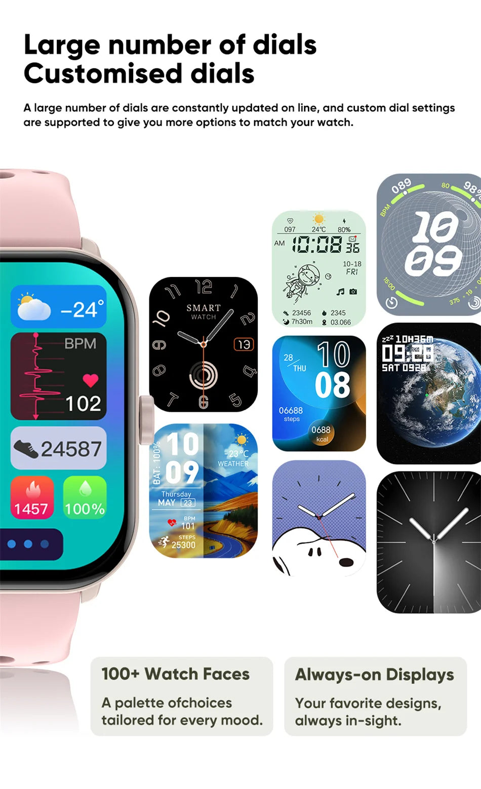 New Series 5 Watch5 Uomini Smart Watch Pressione sanguigna Ossigeno del sangue Frequenza cardiaca AI Voce Bluetooth Chiamata Donne SmartWatch per Xiaomi