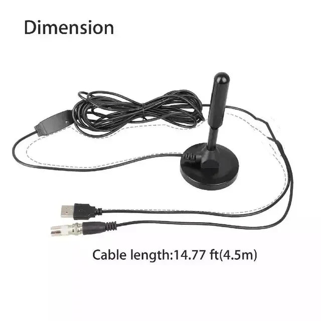 HD Digitale TV Antenna Indoor Amplificato DAB Alto Guadagno 200 Miglia Con Amplificatore Booster VHF/ UHF Risposta rapida Set di antenne per esterni