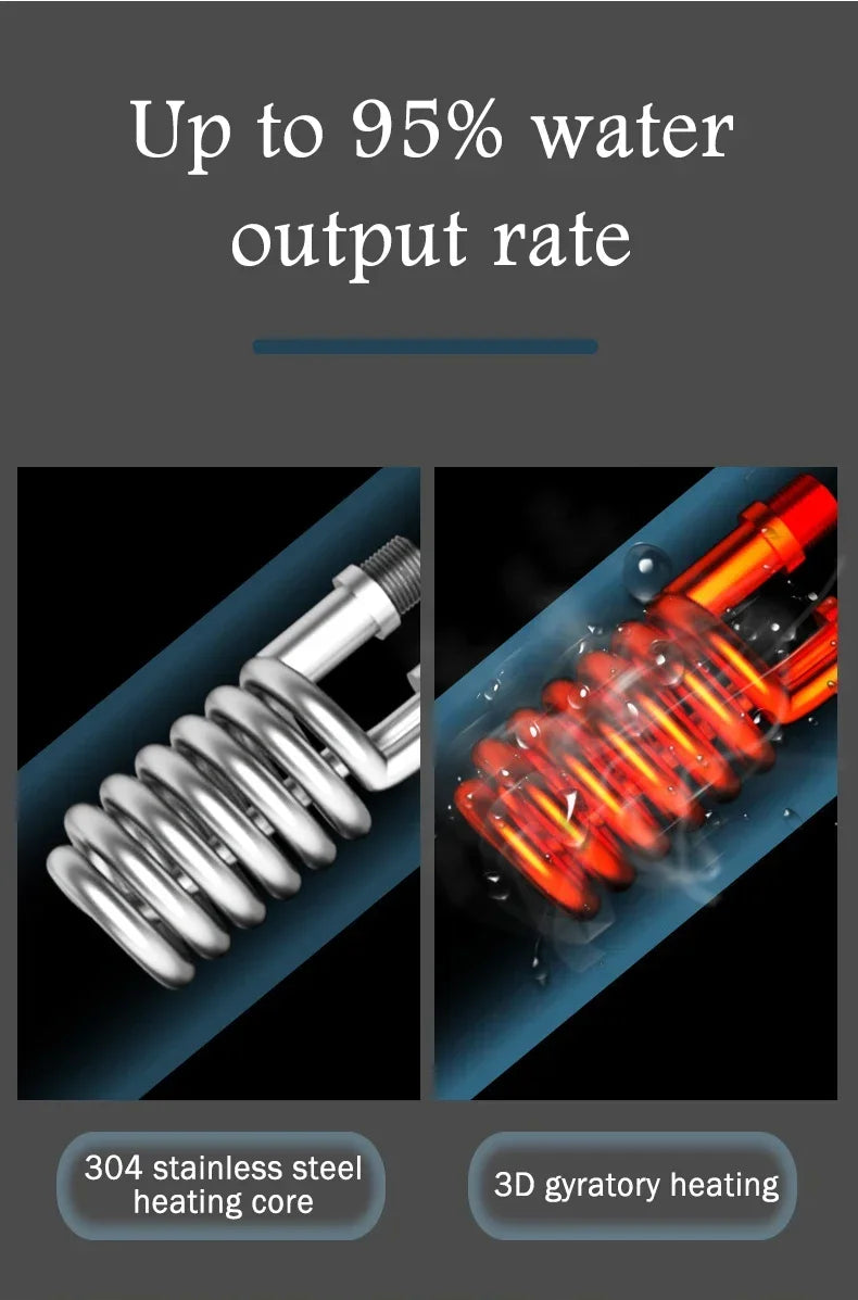 Scaldabagno istantaneo da 5,5K W, nuovo di zecca, scaldabagno istantaneo senza serbatoio, rubinetto istantaneo, rubinetto per cucina, scaldabagno LED digitale