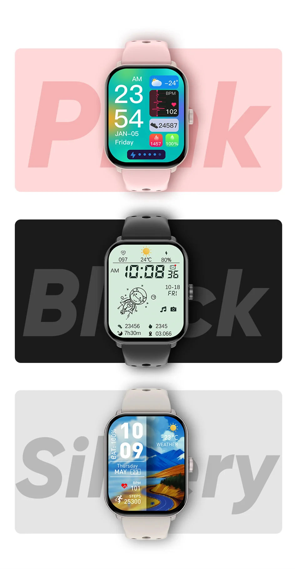 New Series 5 Watch5 Uomini Smart Watch Pressione sanguigna Ossigeno del sangue Frequenza cardiaca AI Voce Bluetooth Chiamata Donne SmartWatch per Xiaomi