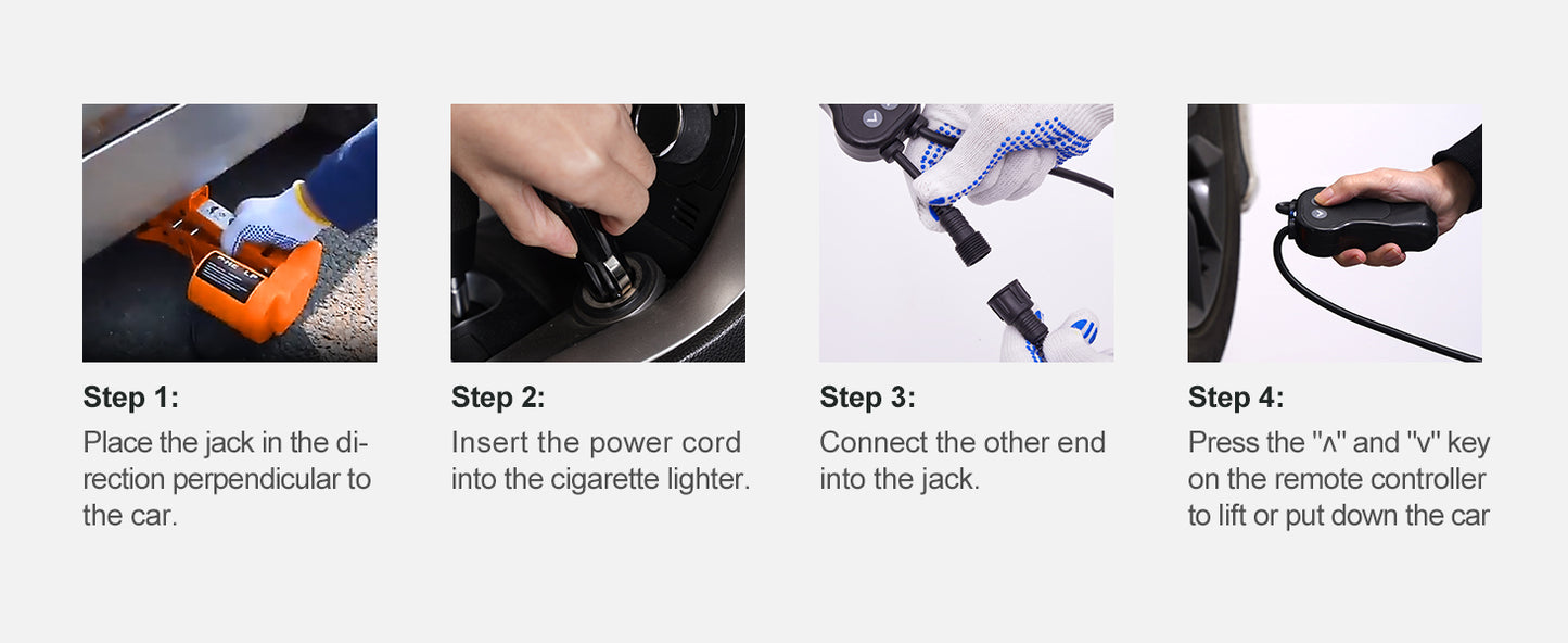 Jack per auto elettrica SucceBuy da 3 tonnellate con chiave a percussione elettrica, sollevamento portatile da 12 V per SUV e cambio pneumatici per camion