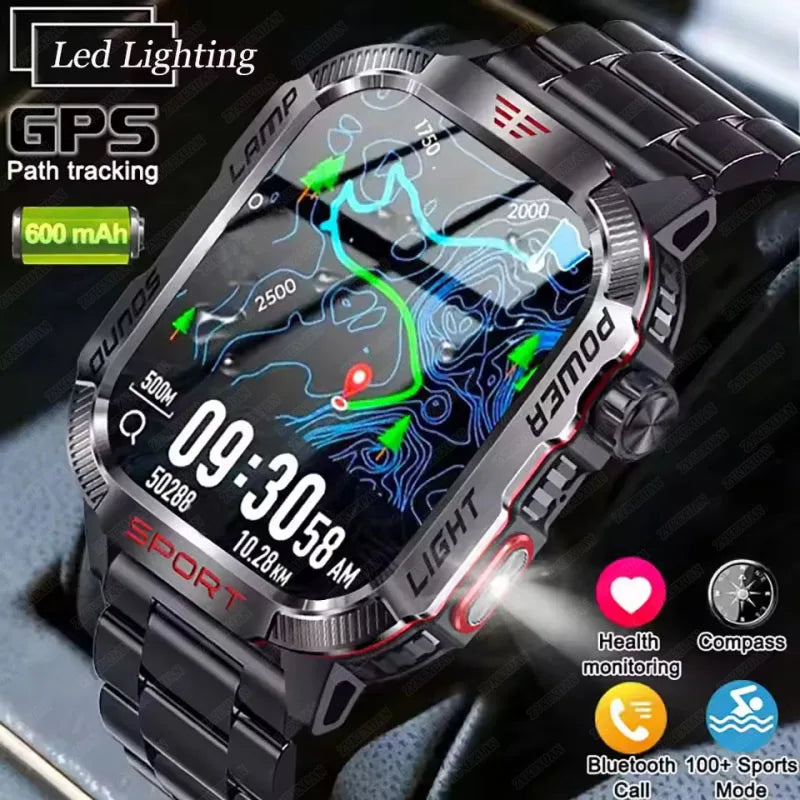 2024 Smart Watch Android Phone 1.44'' Pollici Schermo a colori Bluetooth Chiamata Ossigeno del sangue/ monitoraggio della pressione Smart Watch Donne Uomini
