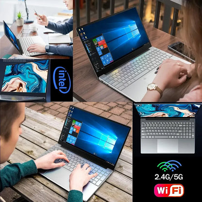 Ultra sottile Windows 11 Computer portatile 14.1" 12GB RAM 512GB 1TB SSD Intel N4000 Notebook Gamer 1920*1080 ufficio studio computer PC