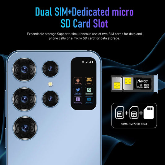 New Smartphone Ultra  7.0 inch, 16GB+1TB, Global Edition, 7000mAh, 4G/5G Networks, 48MP+72MP, Android 13 Fast Shipping