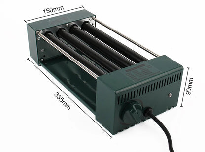 Macchina elettrica per salsicce multifunzione americana Hot Dog Kebab Roller Teppanyaki Barbecue Grill Steak DIY Hamburger Forno di cottura