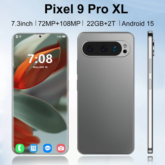 Versione globale Originale Pixel 9 Pro XL Smartphone 7.3 FHD 22G 2TB 8800mAh 78 + 108MP 4/ 5G Telefono di rete Android sbloccato