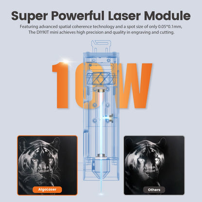 ALGO Laser Engraving Cutting Machine CNC Roller Rotary DIY Printer Graving Tool Powerful Woodworking Metal Wood Leather Acrylic