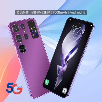 New Smartphone Ultra  7.0 inch, 16GB+1TB, Global Edition, 7000mAh, 4G/5G Networks, 48MP+72MP, Android 13 Fast Shipping