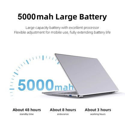 Ultra sottile Windows 11 Computer portatile 14.1" 12GB RAM 512GB 1TB SSD Intel N4000 Notebook Gamer 1920*1080 ufficio studio computer PC
