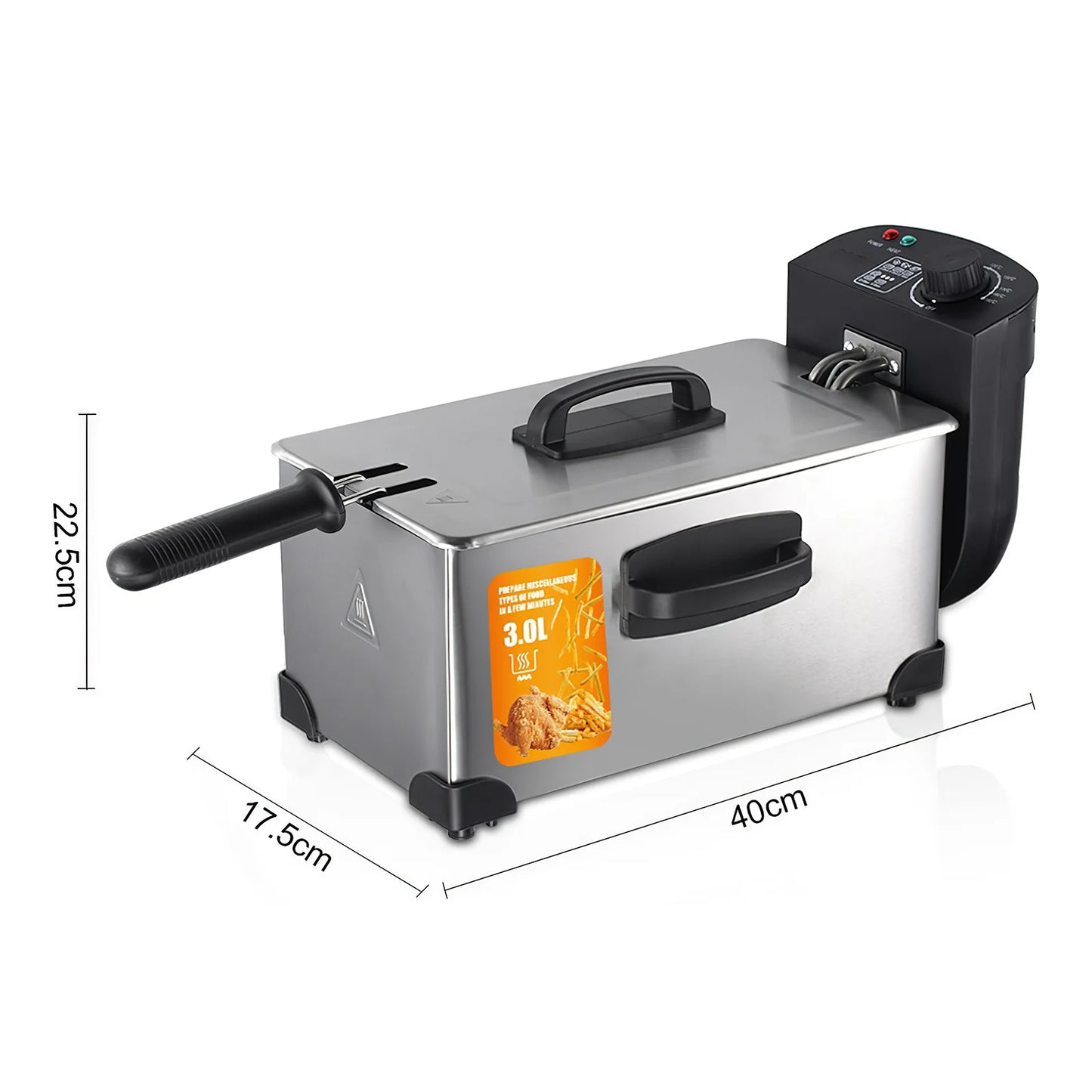 Oil Fryer House Electric Fryer Commercial Deep-fried double ticks French Fries Machine stand Fryer Constant Temperature