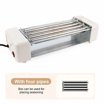 Macchina elettrica per salsicce multifunzione americana Hot Dog Kebab Roller Teppanyaki Barbecue Grill Steak DIY Hamburger Forno di cottura