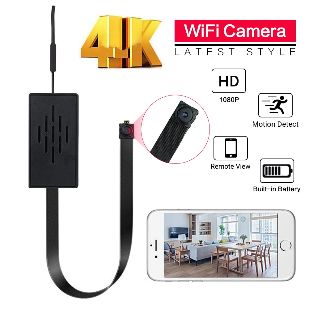 WiFi IP Mini Nanny Camera Modulo Motion P2P batteria Videocamera Videoregistratore Sicurezza domestica Micro camcorder telecomando Nascosto TF