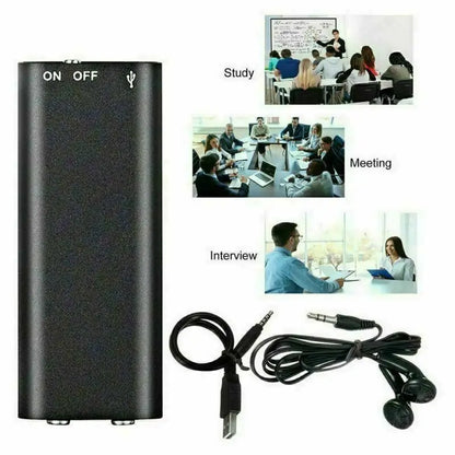 Ultra-sottile piccolo mini registratore vocale 4-32GB Digtal suono professionale attivato Dictaphone rumore ridurre registrare 8 GB lettore MP3