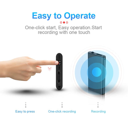 Ultra-sottile piccolo mini registratore vocale 4-32GB Digtal suono professionale attivato Dictaphone rumore ridurre registrare 8 GB lettore MP3