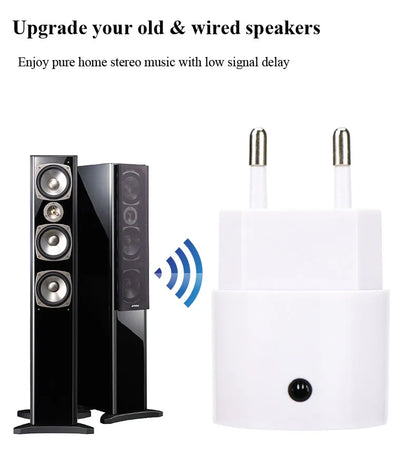 AC 110V 220V Adattatore audio Caricatore da parete USB Adattatore per ricevitore wireless Bluetooth 3.5MM AUX V5.0 Ricevitore audio EU US Plug