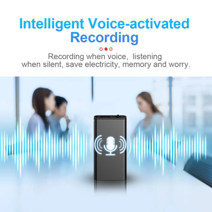 Ultra-sottile piccolo mini registratore vocale 4-32GB Digtal suono professionale attivato Dictaphone rumore ridurre registrare 8 GB lettore MP3