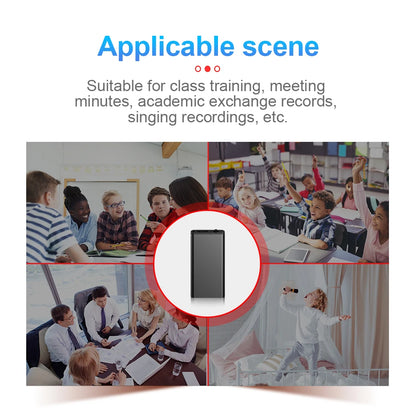 Ultra-sottile piccolo mini registratore vocale 4-32GB Digtal suono professionale attivato Dictaphone rumore ridurre registrare 8 GB lettore MP3