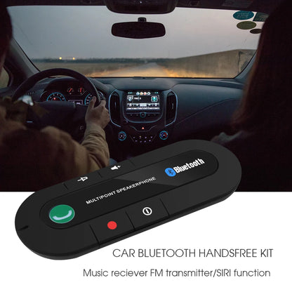 Kit Bluetooth wireless per auto, vivavoce, visiera parasole, altoparlante per telefono, ricevitore audio Bluetooth automatico, accessori
