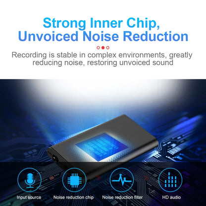 Ultra-sottile piccolo mini registratore vocale 4-32GB Digtal suono professionale attivato Dictaphone rumore ridurre registrare 8 GB lettore MP3