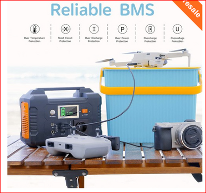 FlashFish E200 Stazione di alimentazione portatile da 200 W, batteria al litio da 151 Wh, 1 uscita a onda sinusoidale pura AC220 V per camper, furgone e campeggio