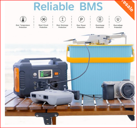 FlashFish E200 Stazione di alimentazione portatile da 200 W, batteria al litio da 151 Wh, 1 uscita a onda sinusoidale pura AC220 V per camper, furgone e campeggio