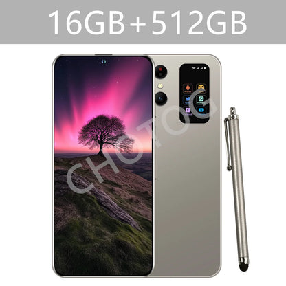 Cellulari 2025 SMS 25 Ultra 5G Smartphone originale 7.3HD Dual SIM 108MP Telefono cellulare Android versione globale 7800mAh Telefoni cellulari