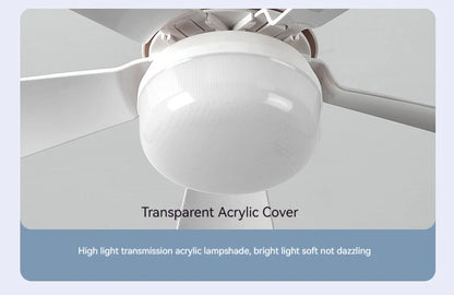 Ventilatore a soffitto LED con luce telecomando dimmerabile 30W E27 base moderna intelligente senza fili ventilatori illuminazione per camera da letto e soggiorno