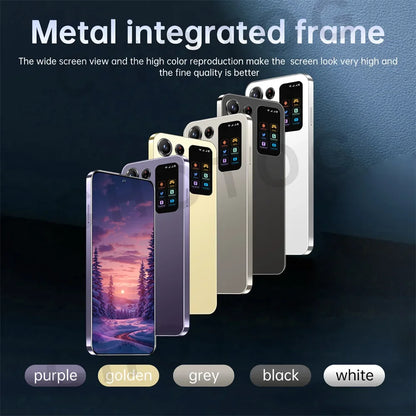 Cellulari 2025 SMS 25 Ultra 5G Smartphone originale 7.3HD Dual SIM 108MP Telefono cellulare Android versione globale 7800mAh Telefoni cellulari