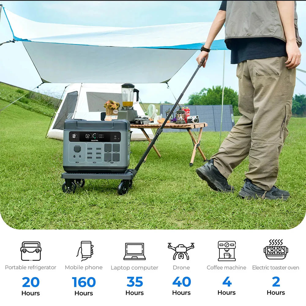 OUKITEL Batile 2048Wh a 16384Wh LP2000 Pro Centrale elettrica portiFePO4 batteria 3600W AC uscita 2000W controllo app