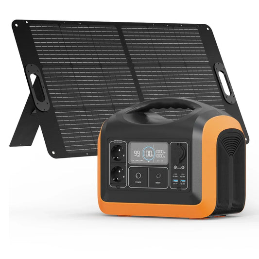 1200w Charge Backup Powerstation Lifepo4 Battery Energy System Supply Portable Solar Generator Panel Sets Power Station 1000w