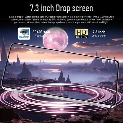 Cellulari Pova 5 Pro Originale 5G Smartphone 7.3HD Dual Sim Smart Mobile Phones 6800mAh Android 13 GPS Versione globale Telefono cellulare