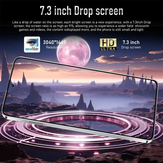 Cellulari Pova 5 Pro Originale 5G Smartphone 7.3HD Dual Sim Smart Mobile Phones 6800mAh Android 13 GPS Versione globale Telefono cellulare
