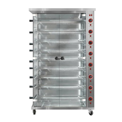 Commercial Chicken Rotisserie Oven - Stainless Steel Gas/Electric Roaster for Restaurants, 15 Chickens Capacity (Hot Sale)
