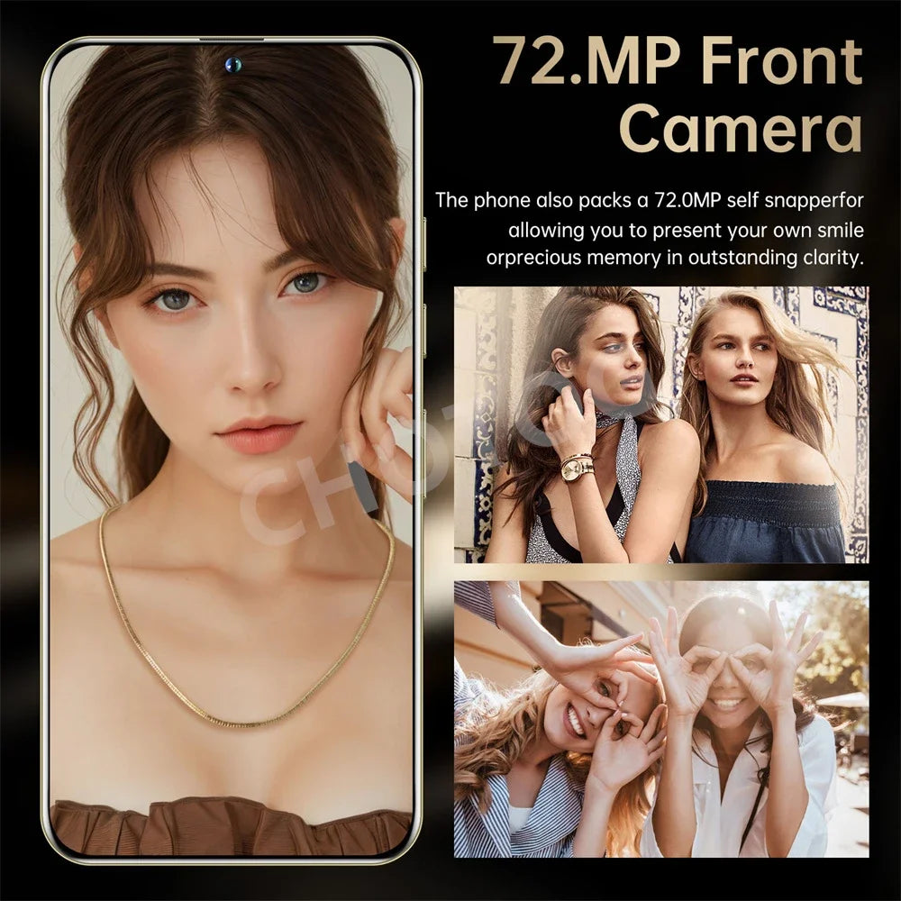 S+ 25 Versione ultra globale originale 7.3HD telefoni cellulari 4G 5G dual sim card cellulare android 14 smartphone 7800mAh cellulare