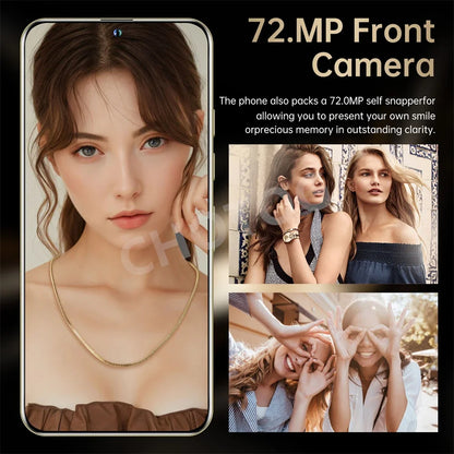 S+ 25 Versione ultra globale originale 7.3HD telefoni cellulari 4G 5G dual sim card cellulare android 14 smartphone 7800mAh cellulare