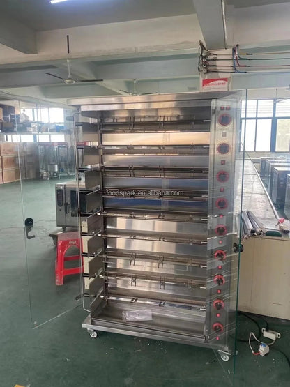 Commercial Chicken Rotisserie Oven - Stainless Steel Gas/Electric Roaster for Restaurants, 15 Chickens Capacity (Hot Sale)