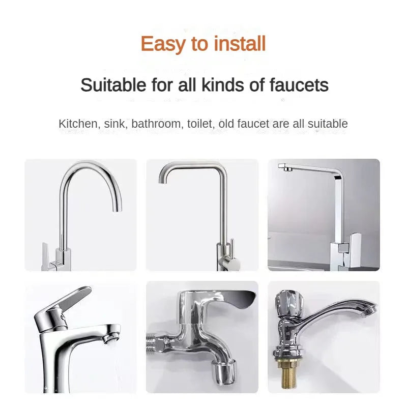 Purificatore per rubinetto dell'acqua potabile da 0,1 μm a 7 strati, filtro per rubinetto ecologico, cartuccia in acciaio inossidabile, carbone attivo ceramico KDF, casa e cucina