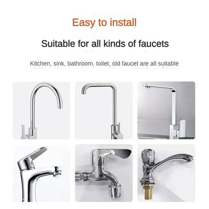 Purificatore per rubinetto dell'acqua potabile da 0,1 μm a 7 strati, filtro per rubinetto ecologico, cartuccia in acciaio inossidabile, carbone attivo ceramico KDF, casa e cucina